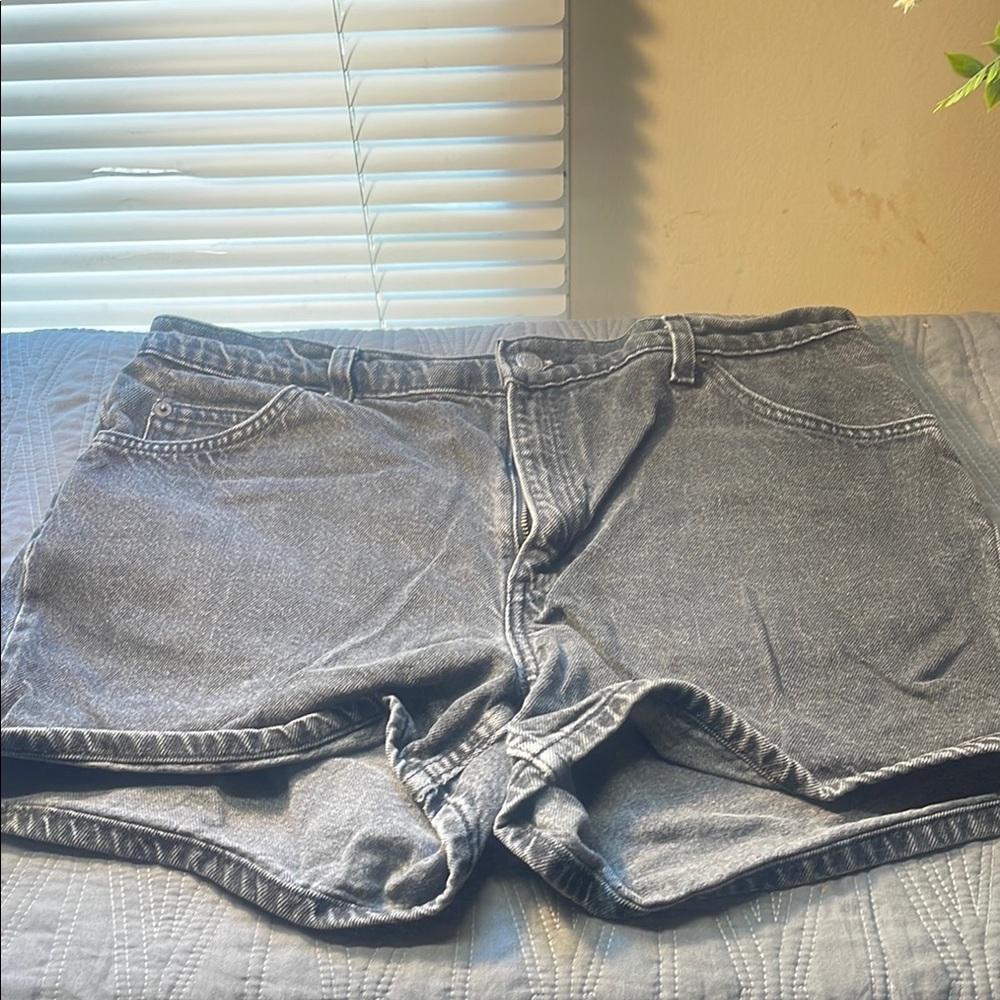 Casual Gray Denim Shorts